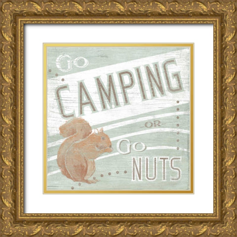 Lodge Life II Gold Ornate Wood Framed Art Print with Double Matting by Vess, June Erica