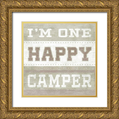 Lodge Life VI Gold Ornate Wood Framed Art Print with Double Matting by Vess, June Erica