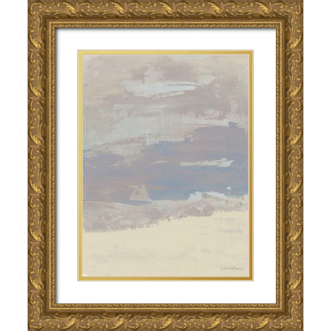 Mute Outpost II Gold Ornate Wood Framed Art Print with Double Matting by Lam, Vanna