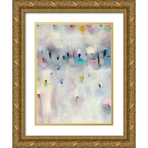 Procession I Gold Ornate Wood Framed Art Print with Double Matting by Galapon, Nikki