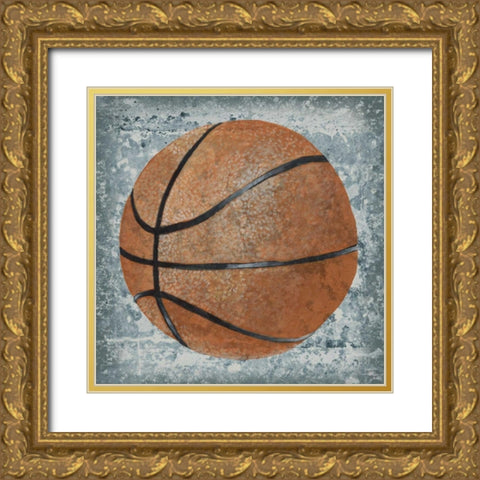 Grunge Sporting I Gold Ornate Wood Framed Art Print with Double Matting by Studio W