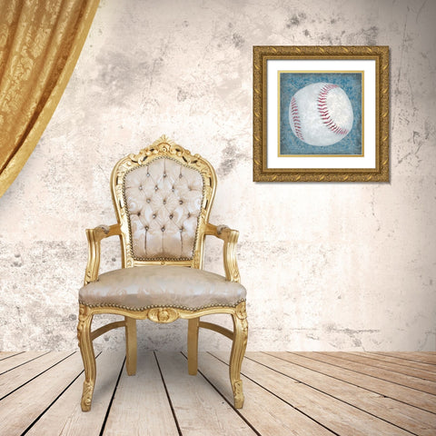 Grunge Sporting III Gold Ornate Wood Framed Art Print with Double Matting by Studio W