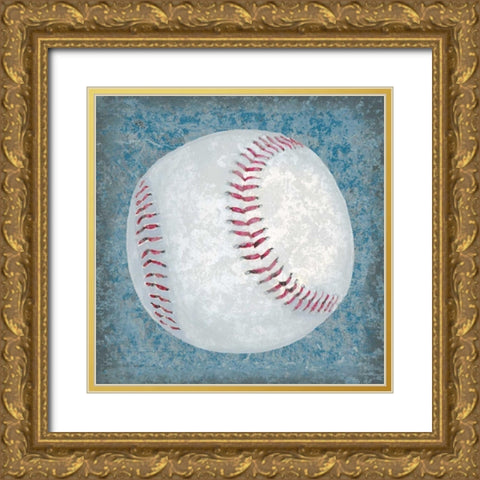 Grunge Sporting III Gold Ornate Wood Framed Art Print with Double Matting by Studio W