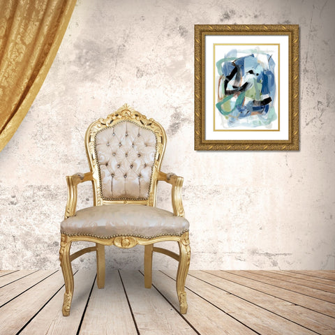Fall I Gold Ornate Wood Framed Art Print with Double Matting by Long, Christina