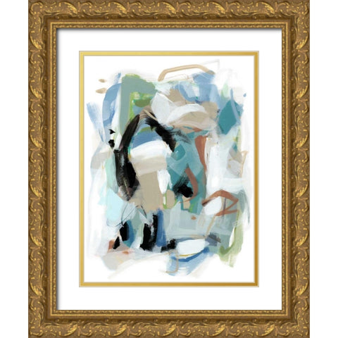 Fall III Gold Ornate Wood Framed Art Print with Double Matting by Long, Christina