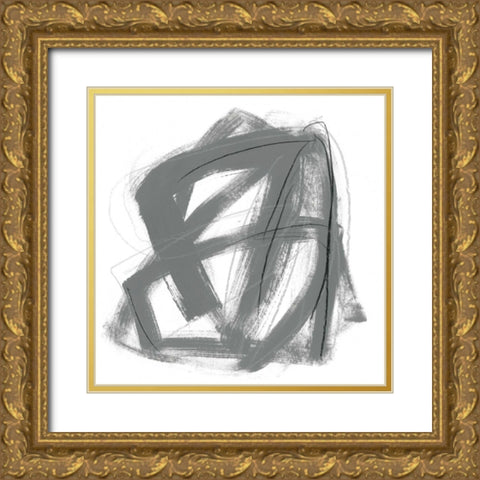 Tessellation II Gold Ornate Wood Framed Art Print with Double Matting by Vess, June Erica