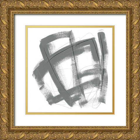 Tessellation IV Gold Ornate Wood Framed Art Print with Double Matting by Vess, June Erica