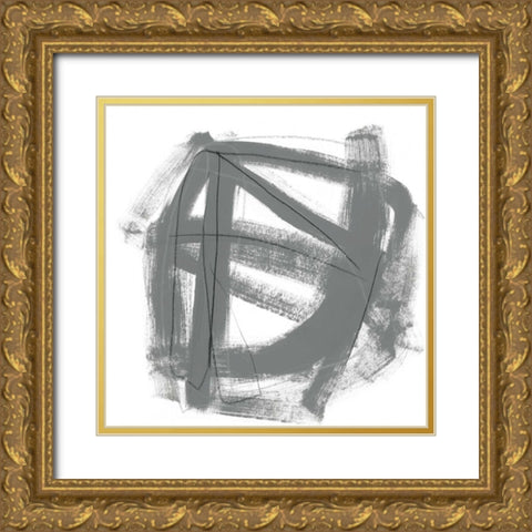 Tessellation VI Gold Ornate Wood Framed Art Print with Double Matting by Vess, June Erica