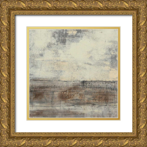 Neutral Plane I Gold Ornate Wood Framed Art Print with Double Matting by Goldberger, Jennifer