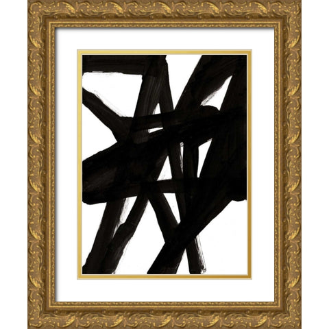 Jagged II Gold Ornate Wood Framed Art Print with Double Matting by McKenzie, Steve
