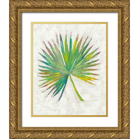 Vacation Palms I Gold Ornate Wood Framed Art Print with Double Matting by Zarris, Chariklia
