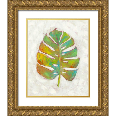Vacation Palms III Gold Ornate Wood Framed Art Print with Double Matting by Zarris, Chariklia