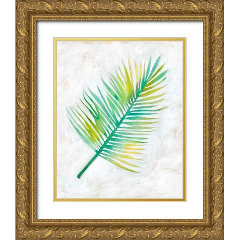 Ocean Side Palms  IV Gold Ornate Wood Framed Art Print with Double Matting by Zarris, Chariklia