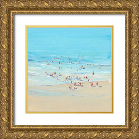 Beach Day I Gold Ornate Wood Framed Art Print with Double Matting by OToole, Tim