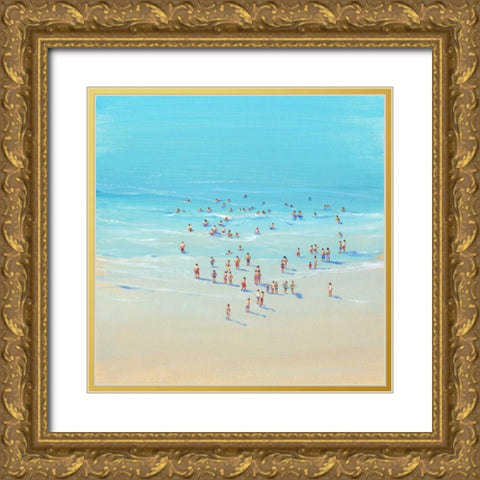 Beach Day II Gold Ornate Wood Framed Art Print with Double Matting by OToole, Tim