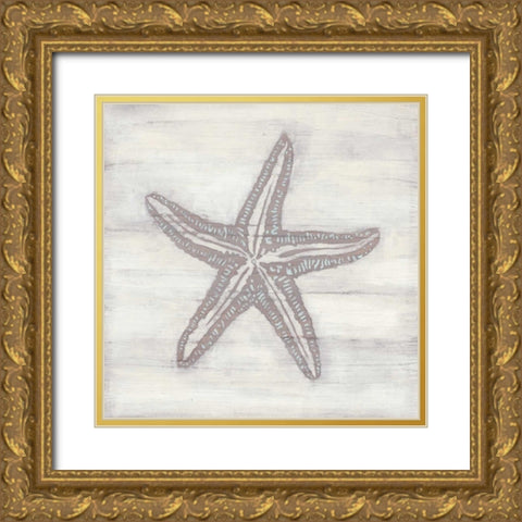 Driftwood Silhouette I Gold Ornate Wood Framed Art Print with Double Matting by Vess, June Erica