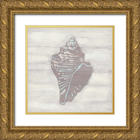 Driftwood Silhouette III Gold Ornate Wood Framed Art Print with Double Matting by Vess, June Erica