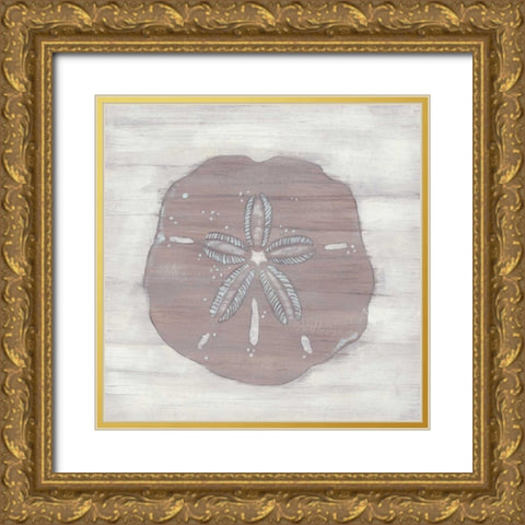 Driftwood Silhouette IV Gold Ornate Wood Framed Art Print with Double Matting by Vess, June Erica