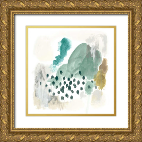 Rain Cloud I Gold Ornate Wood Framed Art Print with Double Matting by Vess, June Erica