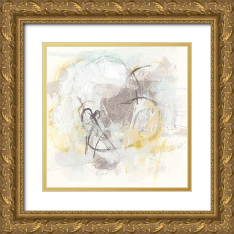 Stone Simile II Gold Ornate Wood Framed Art Print with Double Matting by Vess, June Erica