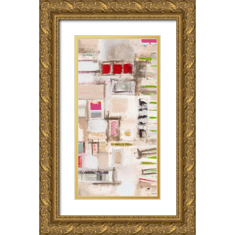 Plans Four II Gold Ornate Wood Framed Art Print with Double Matting by Galapon, Nikki