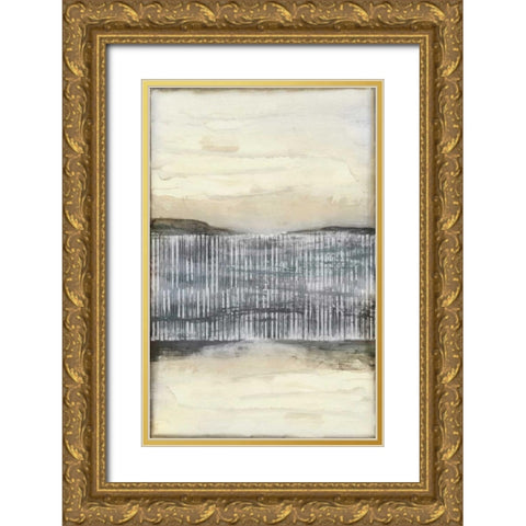 Divided Horizon II Gold Ornate Wood Framed Art Print with Double Matting by Goldberger, Jennifer