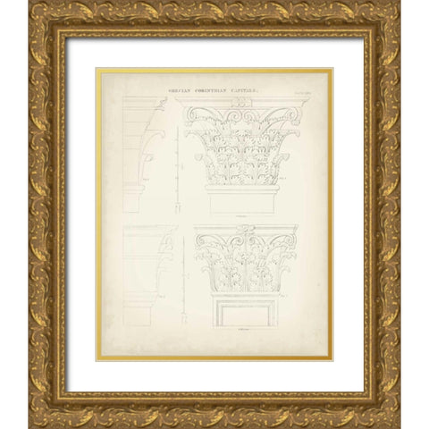 Greek and Roman Architecture III Gold Ornate Wood Framed Art Print with Double Matting by Kelly, Thomas