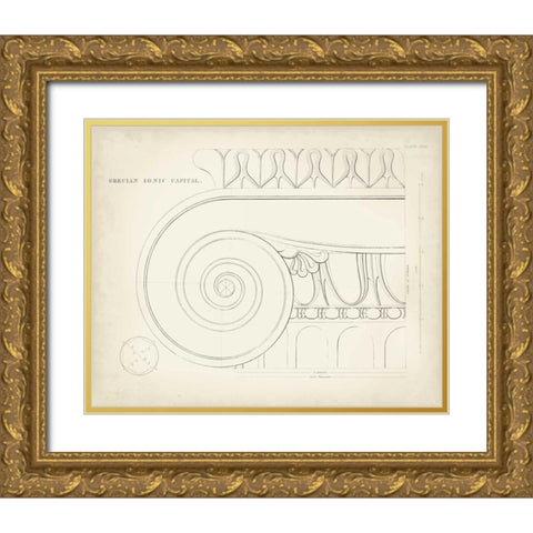 Greek and Roman Architecture IX Gold Ornate Wood Framed Art Print with Double Matting by Kelly, Thomas
