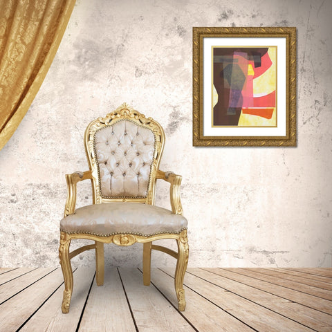 SOMA Goes Up Gold Ornate Wood Framed Art Print with Double Matting by Delamater, Rob