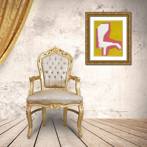 Signal Gold Ornate Wood Framed Art Print with Double Matting by Delamater, Rob