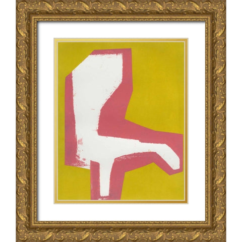 Signal Gold Ornate Wood Framed Art Print with Double Matting by Delamater, Rob