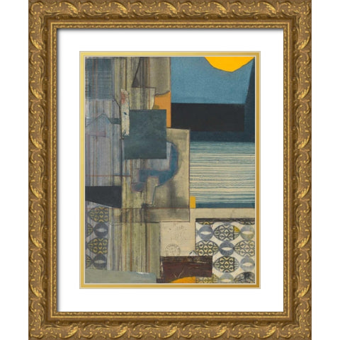 Journeymans Papers  I Gold Ornate Wood Framed Art Print with Double Matting by Delamater, Rob