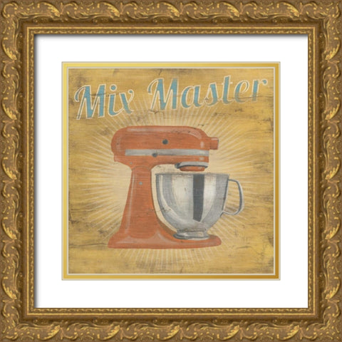 Hip Kitchen III Gold Ornate Wood Framed Art Print with Double Matting by Vess, June Erica