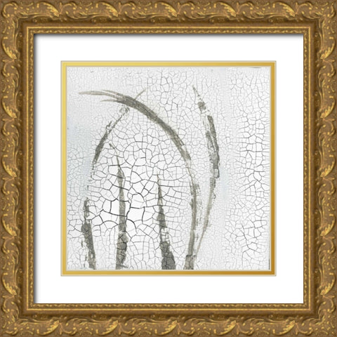 Minimalism III Gold Ornate Wood Framed Art Print with Double Matting by Ray, Elena