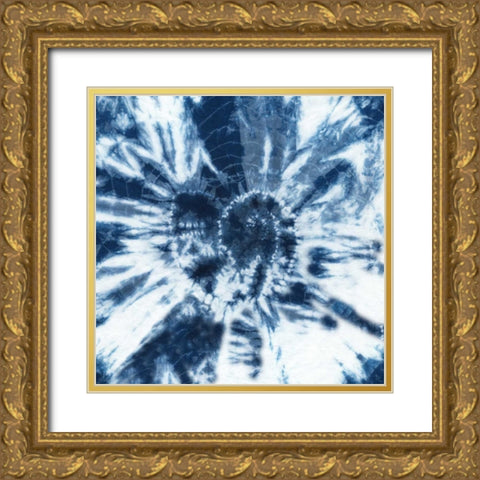 Shibori Shells IV Gold Ornate Wood Framed Art Print with Double Matting by Zarris, Chariklia