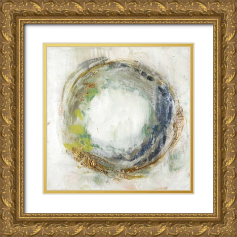 Fluid Orbit I Gold Ornate Wood Framed Art Print with Double Matting by Goldberger, Jennifer