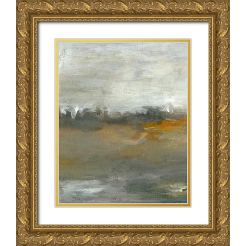 Early Mist I Gold Ornate Wood Framed Art Print with Double Matting by Gordon, Sharon
