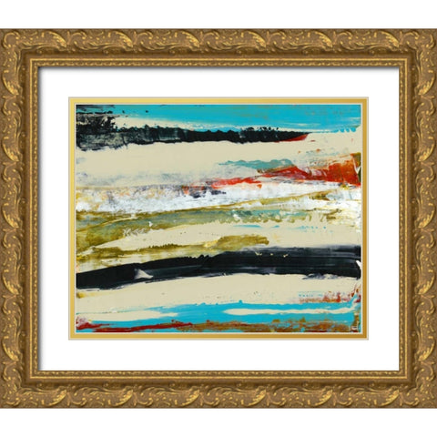 Deconstructed View I Gold Ornate Wood Framed Art Print with Double Matting by Gordon, Sharon
