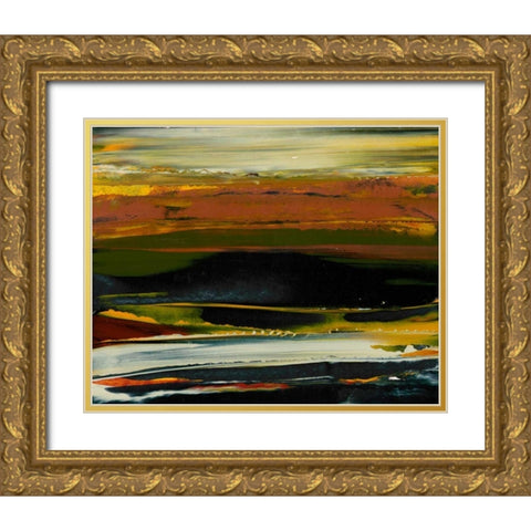 Deconstructed View II Gold Ornate Wood Framed Art Print with Double Matting by Gordon, Sharon