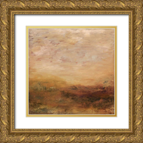 September Morning Gold Ornate Wood Framed Art Print with Double Matting by Gordon, Sharon