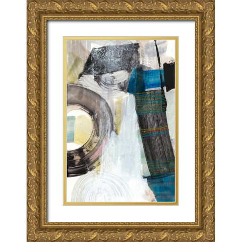 Kabuki II Gold Ornate Wood Framed Art Print with Double Matting by Fuchs, Jodi