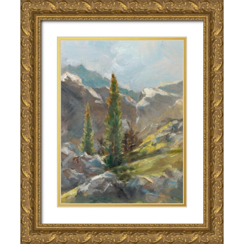 Rocky Hillside I Gold Ornate Wood Framed Art Print with Double Matting by Harper, Ethan