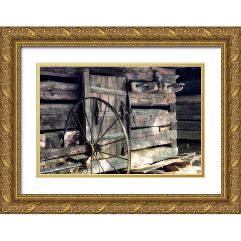 The Yolk Gold Ornate Wood Framed Art Print with Double Matting by Head, Danny
