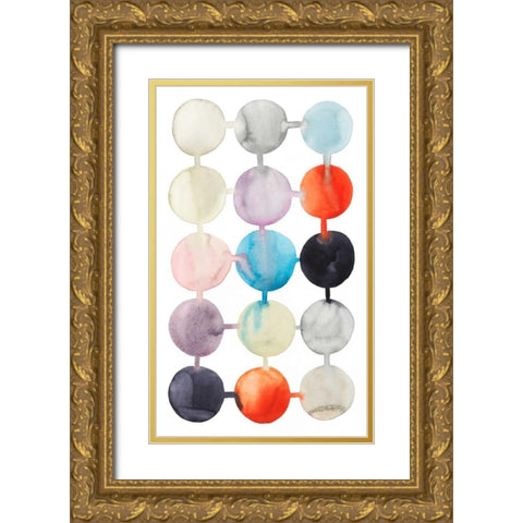 Connect the Dots I Gold Ornate Wood Framed Art Print with Double Matting by Popp, Grace