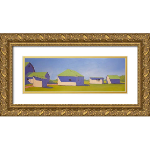 Sunny Outlook Gold Ornate Wood Framed Art Print with Double Matting by Young, Carol