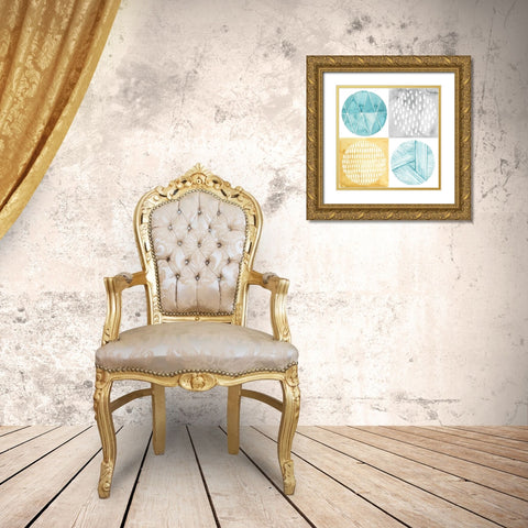 Celestial Ring I Gold Ornate Wood Framed Art Print with Double Matting by Popp, Grace