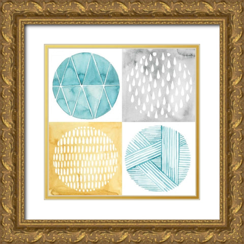 Celestial Ring I Gold Ornate Wood Framed Art Print with Double Matting by Popp, Grace