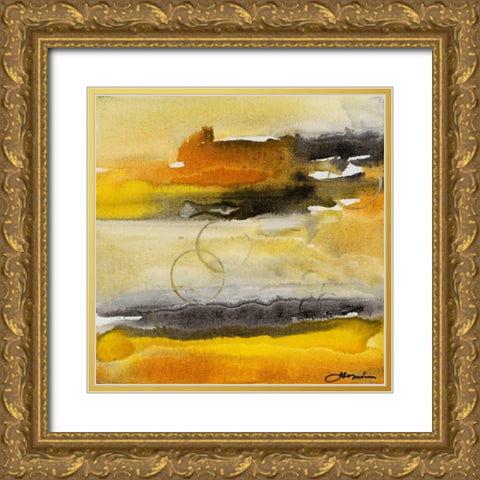 Paradise Island II Gold Ornate Wood Framed Art Print with Double Matting by Combs, Joyce