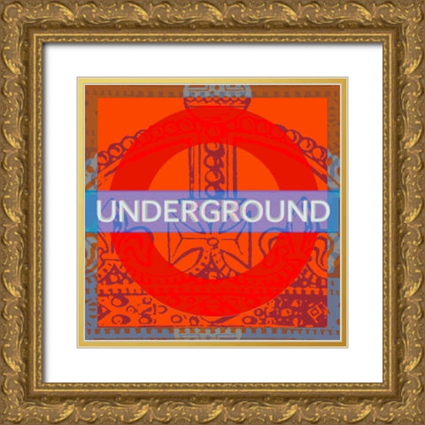 London Calling I Gold Ornate Wood Framed Art Print with Double Matting by Montillio, Louise