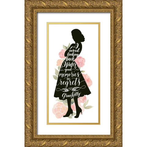 Iconic Woman IV Gold Ornate Wood Framed Art Print with Double Matting by Popp, Grace
